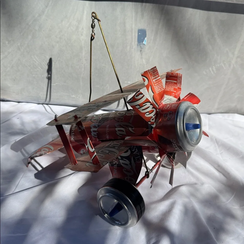 Coca-Cola Can Airplane Model, Handmade SO COOL - Picture 2 of 5